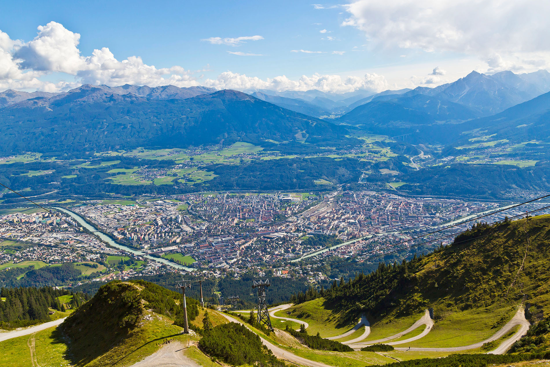 Nordkette, výhled na Innsbruck © Innsbruck Tourismus / Christof Lackner